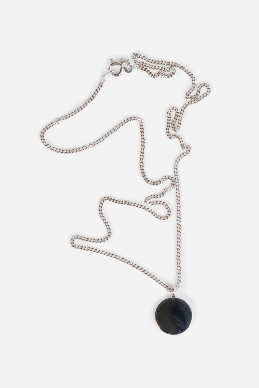 Round sterling sales silver pendant